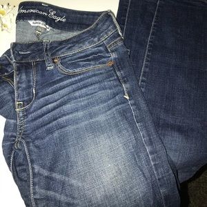 AMERICAN EAGLE super stretch dark wash jean
